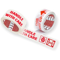 Etipl Cello Tape 2 Inch 65Mtr (Handle With Care Fragile Tape Printed) Set Of 3