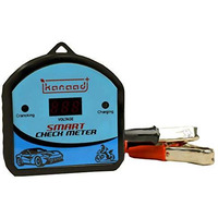 Kanaad 6 Volt To 32 Volt Dc Corded Electric Digital Voltmeter With Battery Health Indicator And Battery Charging Indicator, Blue