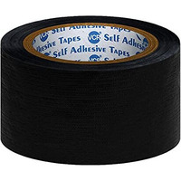 Vcr Black Duct Tape - 18 Meters In Length 48Mm / 2" Width - 1 Roll Per Pack - Strong Book Binding Tape - Waterproof Heavy Duty Duct Tape
