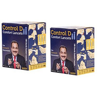 Control D Glucometer Cl-200 Ound Comfort Blood Lancet 200 Pieces, Blue Round Comfort Lancet Needle, Round Glucometer Lancets