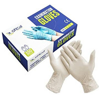 Otica Latex Hand Gloves|100 Pcs|Medical Grade 4G|White|Food Grade|Ce Approved|Non Sterile|Medical Examination|All-Purpose|Powdered|Cleaning|Examination Gloves Pack Of 100 (Medium)