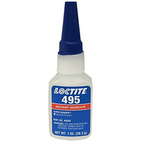 Loctite 495, Instant Bonding Adhesive 20G, Straw Coloured, Instant Adhesive, Cyanoacrylate, General Purpose, Cures On Moisture, Metal, Rubber, Plastic