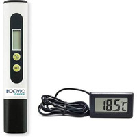 Konvio Neer Imported Tds Meter, Total Dissolved Solids Meter, Water Quality Tester With Mini Lcd Digital Temperature Meter Sensor Wired For Room Temperature Aquarium Portable Meter