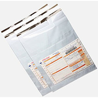 Securement Packaging Solutions Plastic Polybags With Document Pouch, 10X14-Inch - Pack Of 50