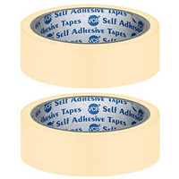 Vcr Masking Tape - 20 Meters In Length 24Mm / 1" Width - 2 Rolls Per Pack - Easy Tear Tape, Best For Carpenter, Labelling, Painting And Leaves No Residue After A Peel.