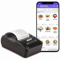 Ezo 58Mm (2 Inch) Direct Thermal Billing Machine | Usb & Bluetooth Connectivity And Rechargeable Battery, Includes 5 Rolls With Software Subscrption (Bl Printer + 12 Months Software Subscription)