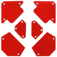 Inditrust New Multi Angle Magnetic Welding Holder Clamps Set Maf With 2Pcs X 3Inch Arrow Type, 2Pcs X Triangle And 2Pc X Mini, Strong Magnet Pull (Pack Of 6)