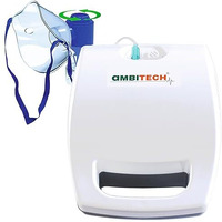 Ambitech Portable Nebulizer Machine For Adults & Kids (2 Year Warranty, Made In India) Nebulizer (White, Gray)