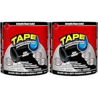 Jb Online Hub Pack Of 2 Flex Tape For Water Leakage  Super Strong Waterproof Sealant Tape For Sink, Water Tank, Cracks, And Gaps (Black Colour)
