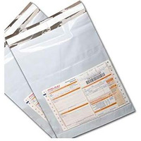 Securement 10 X 12 Inch Tamper Proof Plastic Courier Bags Envelopes 60 Micron With Pod Pouch (50 Quantity)