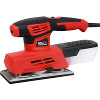 Ibell Finishing Sander Fs87-20, 220W, Copper Armature, Sanding Area 90X187Mm, 12000 Rpm With Sand Paper And Dust Box, Red