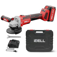 Ibell Ba20-25 4.0Ah (Bmc) Cordless Angle Grinder Brushless|20V Max|100Mm/4Inch Disc|3-Speed (5000/6500/8500 Rpm)|Lightweight Ideal For Cutting, Grinding, And Polishing