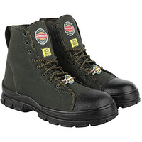 Liberty Warrior 88-46Hstg Jungle Boot For Men, Soft Toe, Olive Green & Black, Size-9Uk
