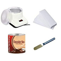 Big Saving Wax Heater Machine, Hot Chocolate Wax Cream 70Wax Strips And Knife, Hair Removal Waxing Kit | Wax Heater
