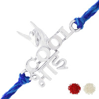 Voylla 925 Sterling Silver Precious Cool Bhai Thread Rakhi