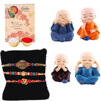 Archies Rakhi Collection For Rakshabandhan | Rakhi For Brother | Rakhi For Bhaiya And Bhabhi | Rakhi Combo Gift Hamper (Acceptable-Buddha+Rakhi Combo)