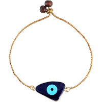 University Trendz Evil Eye Charm Gold Plated Bracelet, Rakhi Bracelet For Men's, Boys And Brothers