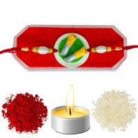 Ubuntu  Seasonal Designer 3D Food Rakhi For Kids - Attractive Embossed Foods Rakhi - Combo Pack With Roli & Chawal - (Pack Of 1) (Sub Wrap)
