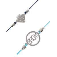 Arendelle Combo Of 2 Blue Diamond Bro And Bro #1 Rakhi For Baby Brother