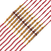 Young & Forever Gift Combo Of Rakhi Set For Men Rakhi For Brother Rakhi Set Rakhi Combo Bhaiya Rakhi Combo Rakhi Set Of 10 Rudraksha Sandalwood Chandan Rakhi