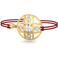 Kuberbox 18K Trishula Rakhi Cum Pendant For Brother