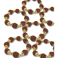 Quarya Rakhi Rudraksha Bracelet Friendship Band Stretchable Wrist Band Rudraksh Rakhis For Brother With Natural 5 Mukhi Panchmukhi Rudraksh Beads For Rakshabandhan Men And Women (Combo Pack Of 6)