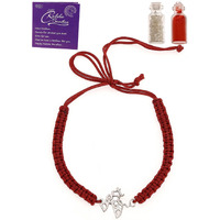 Sukkhi Rakhi 925 Sterling Silver Best Bro Silver Rakhi Bracelet For Men With Roli Chawal & Free Greeting Card With Certificate Of Authenticity | 925 Silver Rakhi For Brother | Rak106992