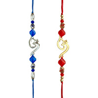 Fure Combo Of Om Beads Rakhi For Brothers