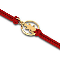 Kuberbox 14K Vishnu Gold Rakhi Cum Pendant For Brother Raksha Bandhan Gift For Brother Premium Packaging Bis Hallmarked