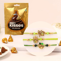 The Purple Tree Raksha Bandhan Gift Combo With Rakhi And Premium Milk Chocolates | 3 Pc Kanha Ji Rakhis For Brother With Chocolate, Roli Chawal And Card | Rakshabandhan Gift Hamper For Bhai