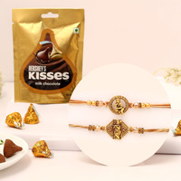 The Purple Tree Raksha Bandhan Gift Combo With Rakhi And Premium Milk Chocolates | 2 Pc Divine Krishna Rakhis For Brother With Chocolate, Roli Chawal And Card | Rakshabandhan Gift Hamper For Bhai