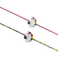 Fure Combo Of 2 Multi-Colour Unicorn Rakhis (Roli-Chawal Included)