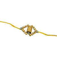 Rdk Sandalwood Charm Bracelet Wrist Band Rakhi For Raksha Bandhan, Rakhi Bracelet Collection, Rakhi For Brother, Personalised Brother Sister Rakhi Gift (Swastik Rakhi 1)