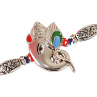 Tied Ribbons Rakhi For Brother - Premium Silver Ganesh Rakhi For Brother Men Bhaiya Kids Boys With Greeting Card And Tikka - Bracelet Rakhi's For Brother