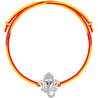 Giva 925 Silver Ganesha Face Rakhi | Gifts For Men And Boys | Quirky Rakshabandhan Rakhi For Brother | Silver Rakhi For Boys & Men With Certificate Of Authenticity And 925 Stamp
