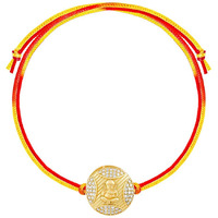 Giva 925 Silver Golden Ganesha Rakhi | Gifts For Men And Boys | Quirky Rakshabandhan Rakhi For Brother | Silver Rakhi For Boys & Men With Certificate Of Authenticity And 925 Stamp