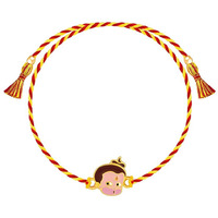 Giva 925 Silver Golden Bal Hanuman Rakhi For Kids| Raksha Bandhan Rakhi For Kids | Gift For Kids | With Certificate Of Authenticity And 925 Stamp