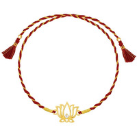 Giva 925 Silver Golden Kamal Rakhi | Raksha Bandhan Rakhi For Brother | Gift For Men & Boys | With Certificate Of Authenticity And 925 Stamp
