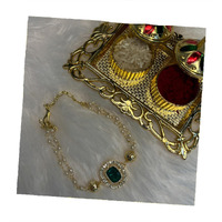 Mahi Gold Plated Classic Kundan And Artificial Pearl Studded Ethnic Lumba Rakhi (Ral1100817Ggre)