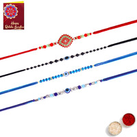 Fashion Frill Mens Rakshabandhan Rakhi For Brother Set Combo Of 4 (Rk461)