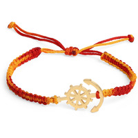 Minutiae Mens Rakhi Gift For Brother With Gold Plated Anchor Symbol | Designer Rakhi Bracelet For Raksha Bandhan/Rakshabandhan