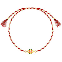 Giva 925 Silver Golden Charming Ball Rakhi|Raksha Bandhan Rakhi For Brother | Gift For Men & Boys| With Certificate Of Authenticity And 925 Stamp