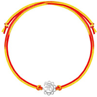 Giva 925 Silver Om With Floral Silver Rakhi | Gifts For Men And Boys | Quirky Rakshabandhan Rakhi For Brother | Silver Rakhi For Boys & Men With Certificate Of Authenticity And 925 Stamp