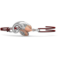 Kuberbox Mens Ganesha 925 Sterling Silver Rakhi Bracelet For Raksha Bandhan For Brother
