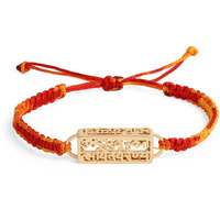 Minutiae Rakhi Gift For Brother With Gold Plated Gayatri Mantra - Rectangle | Religious And Designer Rakhi Bracelet For Men For Raksha Bandhan/Rakshabandhan | Promotes Positive Energy On Chanting