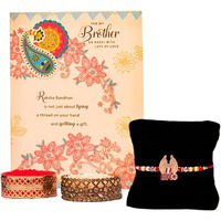 Archies Rakhi Collection For Rakshabandhan | Rakhi For Brother | Rakhi For Bhaiya And Bhabhi | Rakhi Combo Gift Hamper (Rakhi Combo -236)