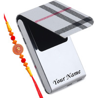 Celebr8 Customized Card Holder With Free Rakhi | Gift Combo Set For Brother, Bhabhi, Sister Rakshabandhan Debit/Atm/Visiting Card Holder Gifting Hamper