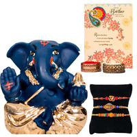 Archies Rakhi Collection For Rakshabandhan | Rakhi For Brother | Rakhi For Bhaiya And Bhabhi | Rakhi Combo Gift Hamper (Acceptance-Ganesha+Rakhi Combo)