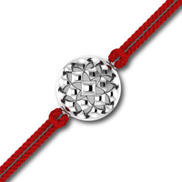 Kuberbox Men's Silver Rakhi, Sayukta Mesh, Bracelet For Raksha Bandhan For Brother