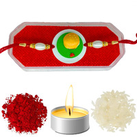 Ubuntu  Seasonal Designer 3D Food Rakhi For Kids - Attractive Embossed Foods Rakhi - Combo Pack With Roli & Chawal - (Pack Of 1) (Burger)